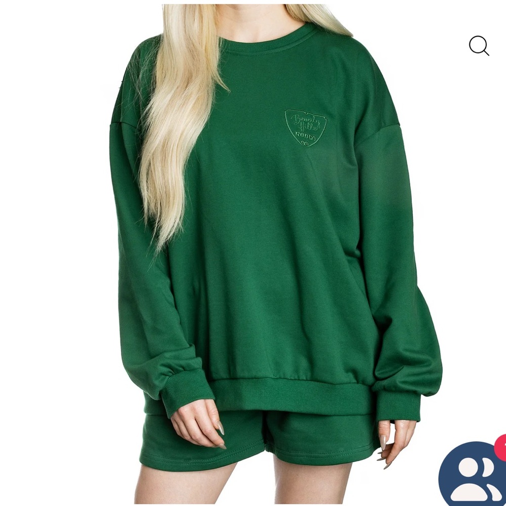 Green Sweatshirt & Short Set